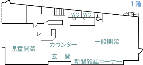 取手図書館館内図１