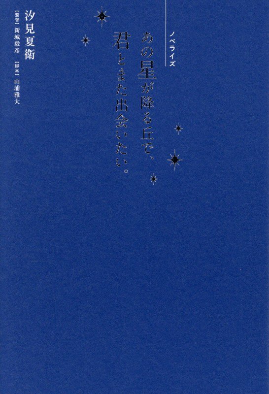 あの星が降る丘で、君とまた出会いたい。　ノベライズ　